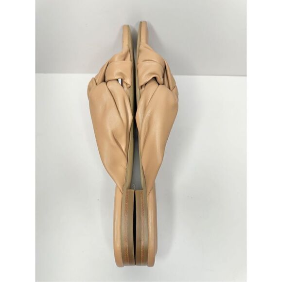 Marc Fisher Sandals Womens Size 8.5 Tan Square Open Toe Knot Detail - Picture 7 of 10